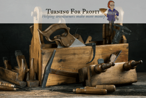 Old wooden tool box with tools