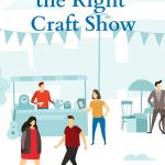 Illustration of people at a craft show