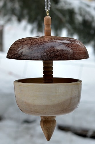 wooden Bird Feeder