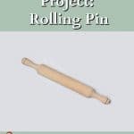 a wooden rolling pin