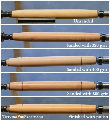 sanding - entire sequence of grits and finish