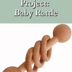 wooden baby rattle