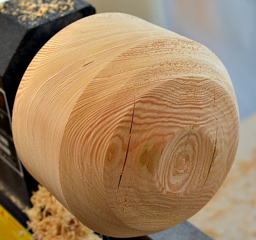 Wooden Bowl - Larch rough turned round