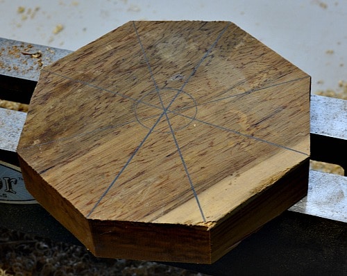 Tea Light Holder, marking and preparing the blank