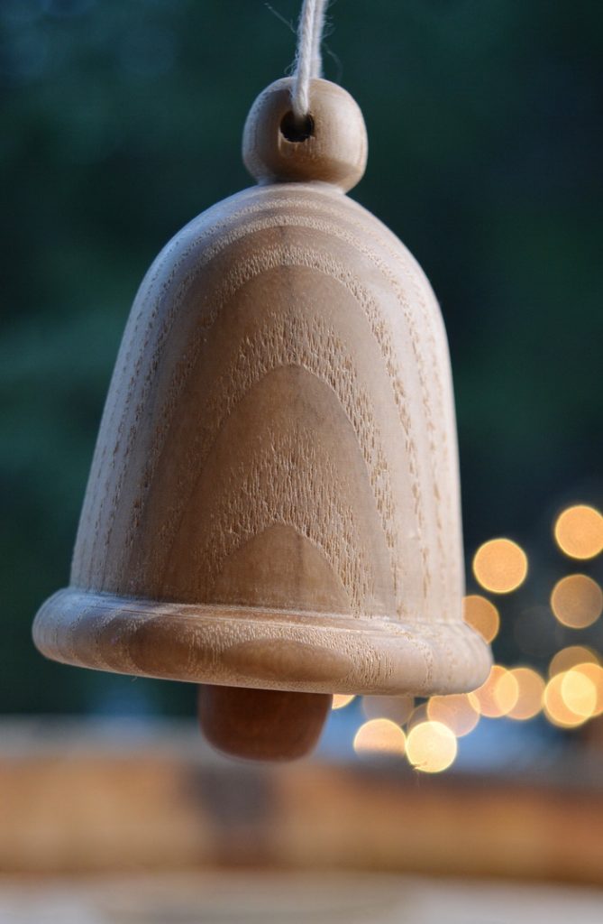 Wooden Christmas Bell ornament