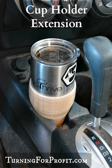 Coffee cup doesn't fit in your car? Turn a cup extension!